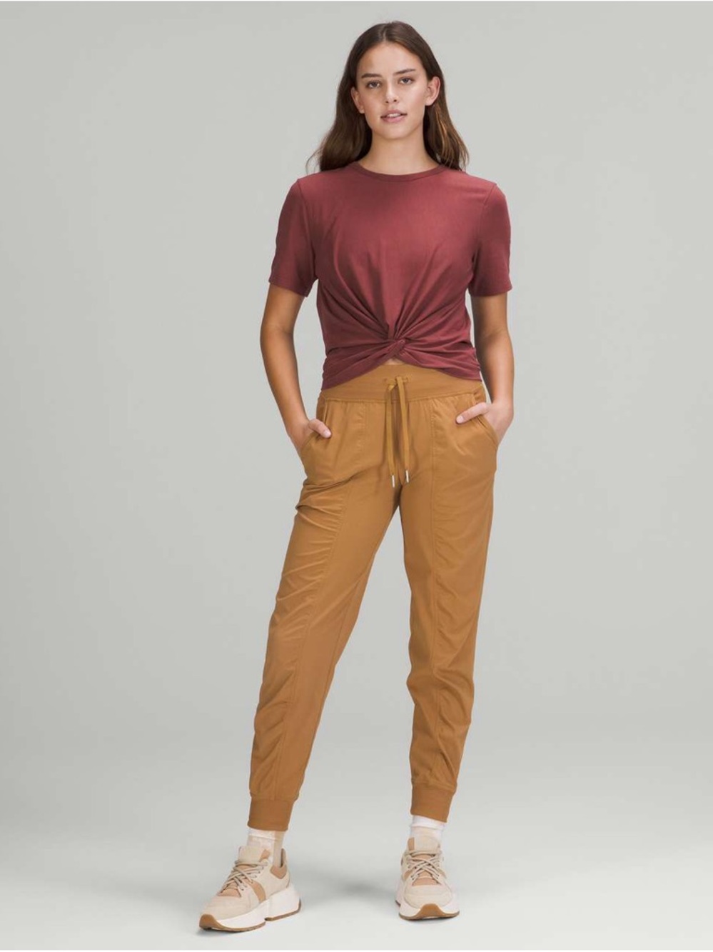Lululemon Crescent T-Shirt in Smoky Red - Picture 2 of 11